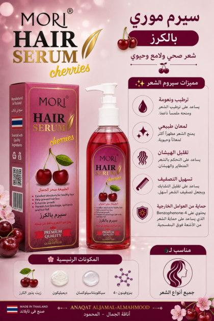 سيرم موري بالكرز | MORI Hair Serum Cherry